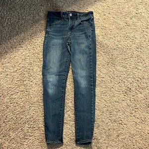 Womens American Eagle outfitters hi rise jegging jeans sz 4 regular